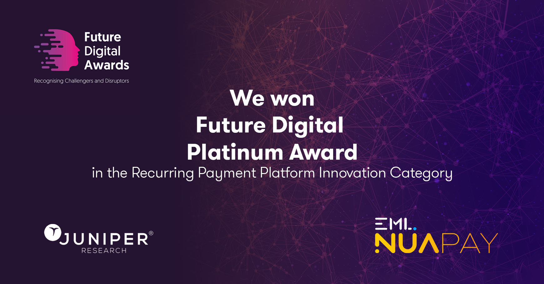 Nuapay Wins Future Digital Platinum Award For Recurring Payment Platform Innovation